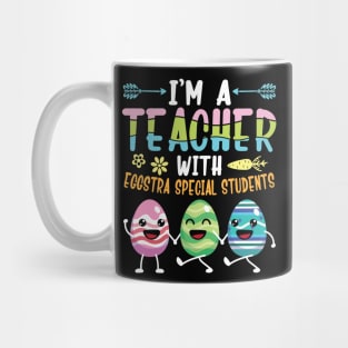 Bunnies Dancing I'm A Teacher With Eggstra Special Students Mug